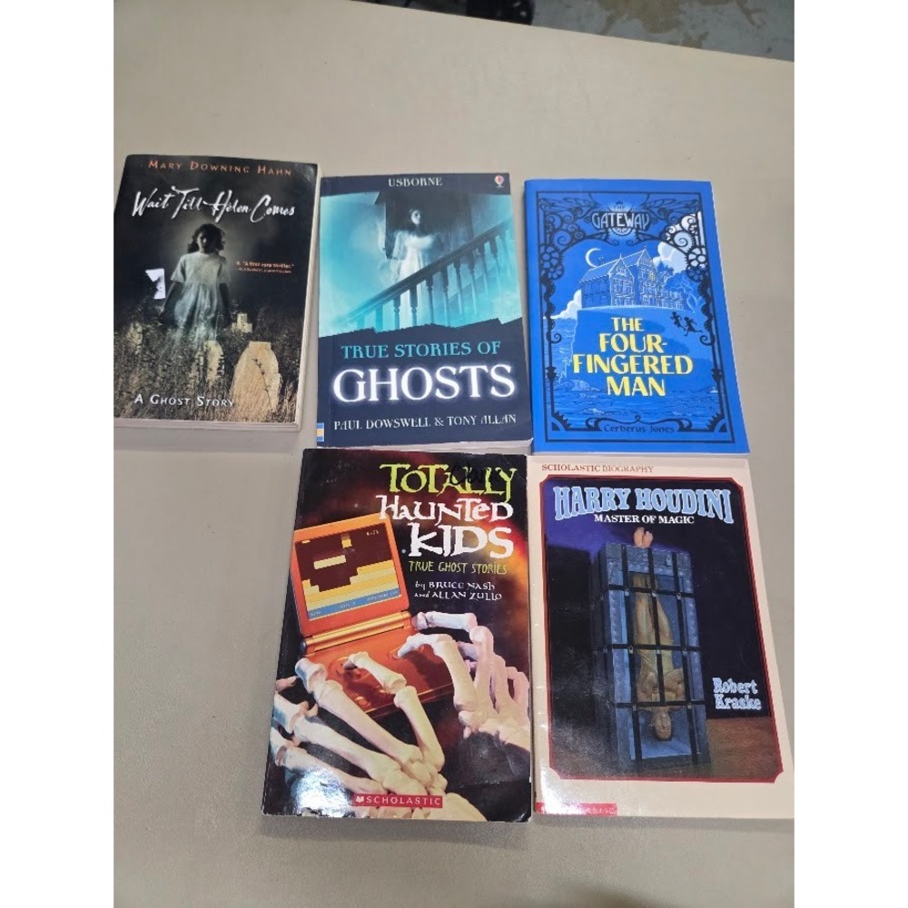 Ghost Stories, Magic Book Lot Wait Till Helen Comes Totally Haunted Kids Houdini